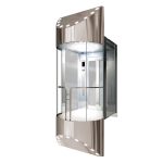 shape of glass elevator car